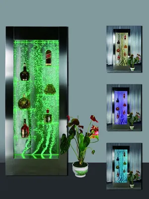 Produktbild von Designer Led Bar Ablagen Wasser Wand Bar Theke Regal Möbel Wasserwände Regal neu