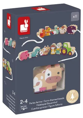 Obrázek produktu pro Devn sada korlk Janod - vzdlvac hraka na navlkn korlk