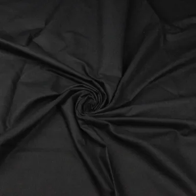 Produktbild von 100% Baumwolle einfarbig schwarz - LAND