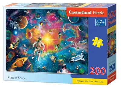 Productafbeelding van Puzzel van 200 stukjes - Man in een ruimtepak, CASTOR