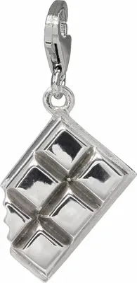 Image de SilberDream Charm bracelet bijoux pendentif chocolat 925 argent véritable FC723I