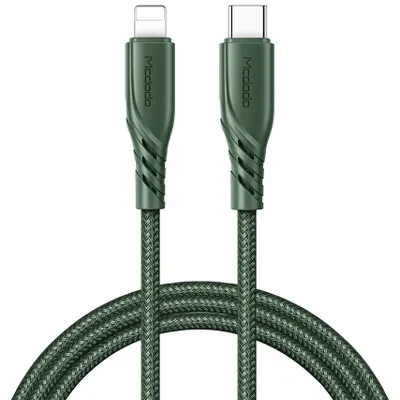 Produktbild von Mcdodo 20W Handy-Ladekabel PD Typ-C auf iPhone Anschluss Ladegerät Datenkabel, grün