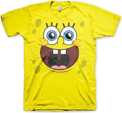 Produktbild von Sponge Happy Face T-Shirt - X-Large - Yellow