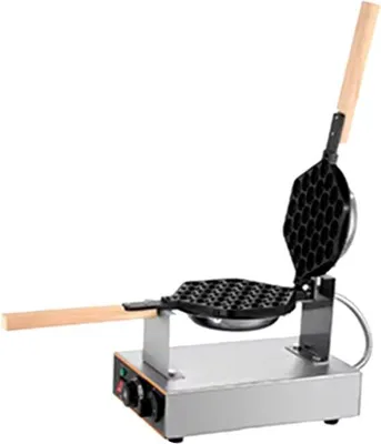 Image de Gaufrier électrique à six faces en acier inoxydable avec fonction de rotation à 180 degrés