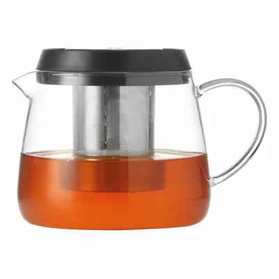 Produktbild von Montana 057238, Einzelne Teekanne, 1300 ml, Schwarz, Transparent, Teefilter, CE