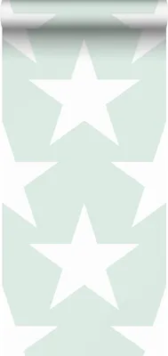 Produktbild von Sanders & Sanders Tapete Sterne Mintgrün 53 cm x 10.05 m