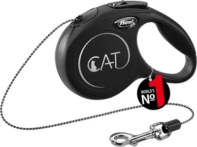 Imagen del producto de Cuerda retráctil para gatos - 3 metros de cuerda - color negro