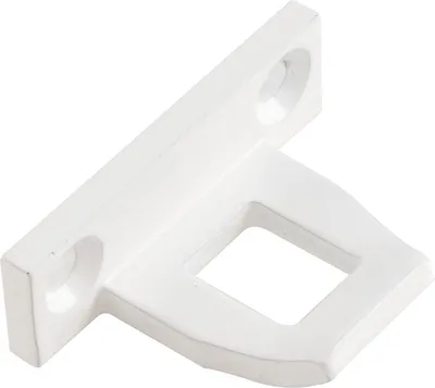 Produktbild von Schließblech zu Oberlichtschnapper ALU Überschlaghöhe  7 mm weiß RAL 9010