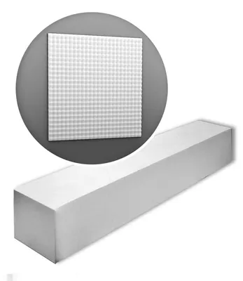 Immagine prodotto di Orac Decor W117-box MODERN SLOPE1 cartone con 5 pannelli Pannello 3d a parete stile moderno colore bianco | 5 m2