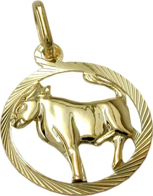Produktbild von Anhänger Kettenanhänger Sternzeichen Stier aus 375 Gold Gelbgold Goldanhänger