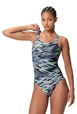 Produktbild von Speedo Hyperboom Print Medalist Badeanzug Blau UK 34 Frau Blau UK 34