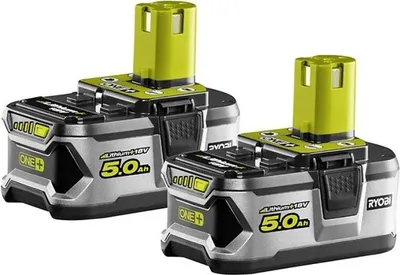 Produktbild von Ryobi One+ Akku 2xPack 5.0Ah Lithium Baterrie Intelli Cell RB18LL50F12