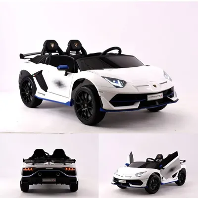 Produktbild von ES-Toys Kinder Elektroauto Lamborghini Aventador SVJ Xago EVA-Reifen Zweisitzer