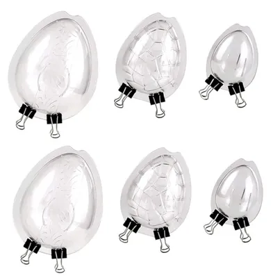 6er Set Silikon-Eierformen für Schokolade, Kuchen & Seife