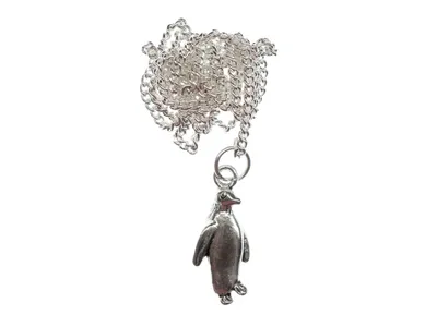 Produktbild von Pinguin Kette Halskette Miniblings 45cm silber Tiere Tier Pinguine Antarktis Zoo
