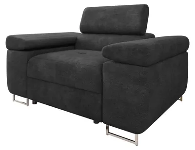 Produktbild von MIRJAN24 Sessel Torezio, Polstersessel mit Einstellbare Kopfstützen, Wohnzimmer, 134x102x70-90 cm (Farbe: Margo 227.09)