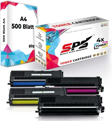 Produktbild von 4x Toner TN-423BK TN-423C TN-423Y TN-423M kompatibel für Brother MFC-L8690 + DIN A4 Druckerpapier 500 Blatt