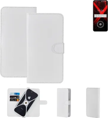 Produktbild von K-S-Trade Handy Hülle Schutz Hülle kompatibel mit UMIDIGI X Cover Case Bookstyle Bumper weiß 1x