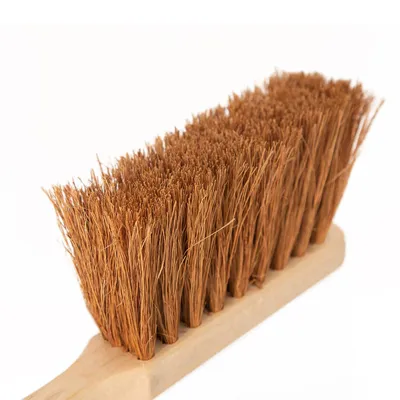 Produktbild von Novaliv Straßenbesen mit Stiel Gartenbesen Kehrgarnitur Kokos Besen Kehrblech (1, Gartenbesen + Zink Kehrschaufel Düllgriff Set Kokos)