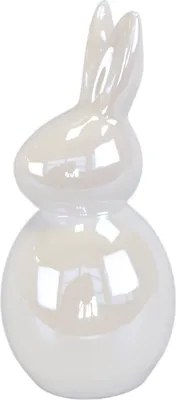 Produktbild von Kaninchen aus weißer Keramik 17,5 cm