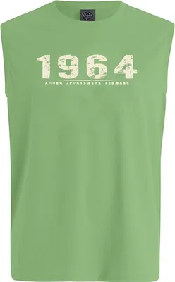 Produktbild von Übergrößen Tanktop Vintage Number beige AHORN SPORTSWEAR Opaline Green 6XL