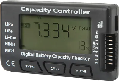 Obrázok produktu pre Tester napätia batérie s digitálnym displejom pre Li Ion NiCd NiMH