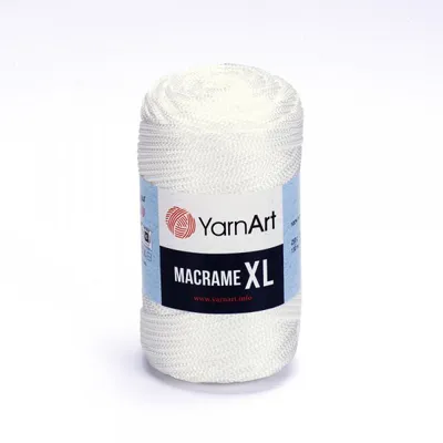Obrázek produktu pro YarnArt Macrame XL příze 250 g / 100 m - barva 154 bílá - makramé příze