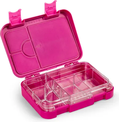 Produktbild von Schmatzfatz Junior Brotdose für Kinder mit Fächern, Bunte Kinder Brotdose, Bento Brotdose Unterteilt & Auslaufsicher, BPA-Freie Lunchbox für Kindergarten/Kita, Kinder Bento Box, Sichere Vesperdose