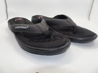 Produktbild von Lucovitaal Orth. Hausschuhe 45–46 Schwarz (1 Paar)