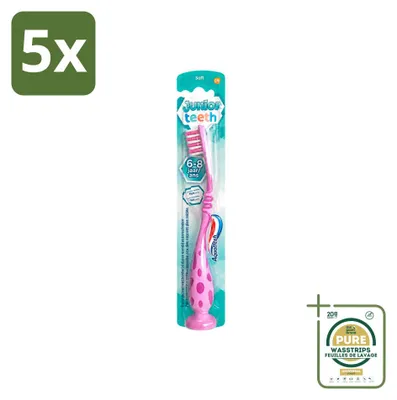 Obrázek produktu pro 5 ks zubních kartáčků Aquafresh Junior – pro děti 6-8 let – balení
