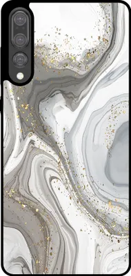 Produktbild von Smartphonica Telefon Fall geeignet für Huawei P20 Plus mit Marmor Druck - TPU zurück Abdeckung Fall Marmor Design - Silber