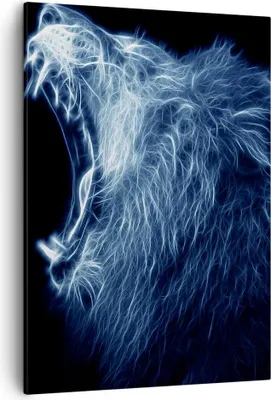 Produktbild von Bild auf Leinwand - Leinwandbild - Einteilig - Abstraktion Tier - 50x70cm - Wand Bild - Wanddeko - Wandbilder - Leinwanddruck - Kunstdruck - Wanddekoration - Leinwand bilder - Wandbild - PA50x70-3797