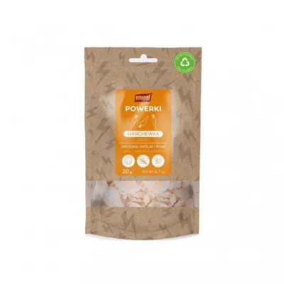 Obrázok produktu pre Liofilná mrkva pre papagáje, hlodavce a králiky - 20G Zdravá desiata