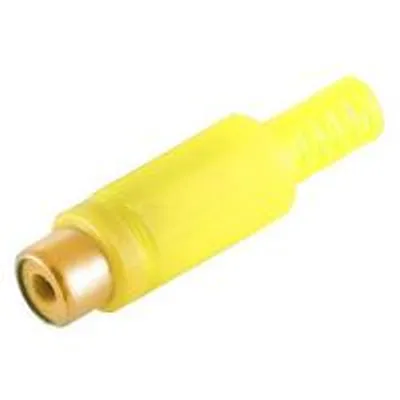 Immagine prodotto di Connettore RCA, giallo, contatti dorati