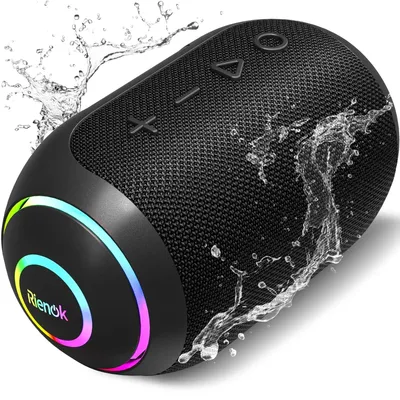 Produktbild von Tragbarer Bluetooth-Lautsprecher Kabelloser Speaker - 15 W - IPX7 wasserdicht - Bluetooth 5.3 - Schwarz