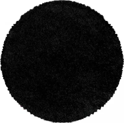 Image de Tapis shaggy à poils longs avec motif uni tissé UNI I
