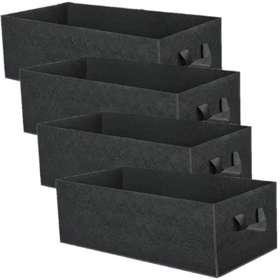 Produktbild von Pflanzsack Pflanzbeutel Pflanzentasche - 4 Stück - 30 Liter - Vliesstoff - 50 x 30 x 20 cm