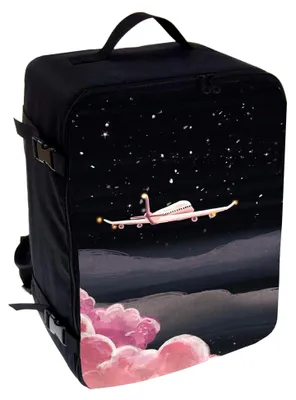 Produktbild von Multifunktions Handgepäck Rucksack gepolstert Flugzeugtasche Handtasche Reisetasche Rucksack gepolstertkoffer für Flugzeug Größe 40x30x20cm Flugzeug [102]
