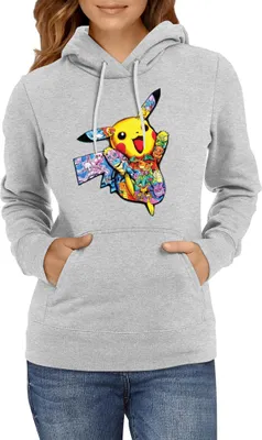 Produktbild von Kinder Kapuzenpullover Japan Manga Anime Comics Pokemon 035, 7-8 Jahr - 128 / Grau