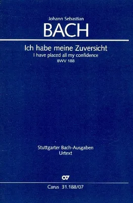 Produktbild von Ich habe meine Zuversicht Kantate Nr.188 BWV188 Studienpartitur (dt/en)