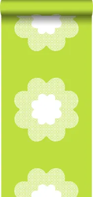 Immagine prodotto di ESTAhome Carta da parati fiori di pizzo verde lime - 114952 - 53 cm x 10,05 m
