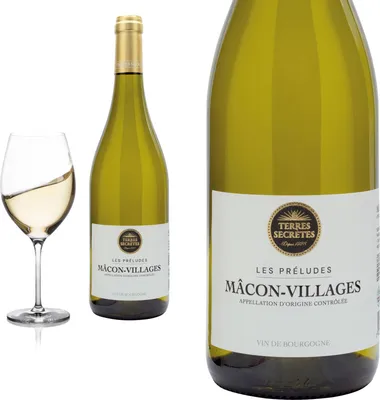 Produktbild von 2022 Mâcon-Villages LES PRELUDES Chardonnay  von Vignerons Terres Secretes - Weißwein