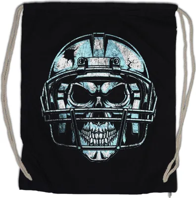 Produktbild von Urban Backwoods American Football Skull, Turnbeutel, Farbe: Schwarz