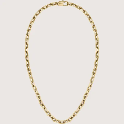 Produktbild von BOSS Kane Ankerkette Halskette aus Edelstahl golden 58 cm mit Karabinerverschluss