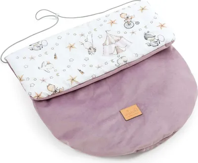 Produktbild von Candy Circus & Heather Soft Velvet Fußsack für Autositz und Kinderwagen