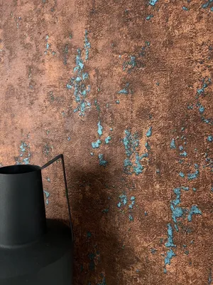 Produktbild von NEWROOM Tapete Hardy Copper Blue Braun Vliestapete - Modern Beton Putz  Germany