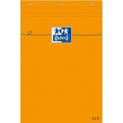 Image de Bloc-notes Oxford 85 x 120 mm à carreaux 80 feuilles orange