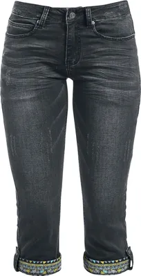 Produktbild von RED by EMP Damen dunkelgraue Jeans-Bermuda 27