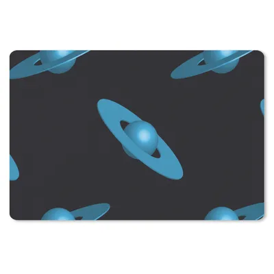 Produktbild von MuchoWow® Schreibtischunterlage Planeten - Blau - Kinder - Design 60x40 cm - XXL Mauspad - Großes Mauspad