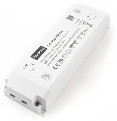 Productafbeelding van LED transformator, dimbaar, 700mA, constante stroom, 20W - 40W